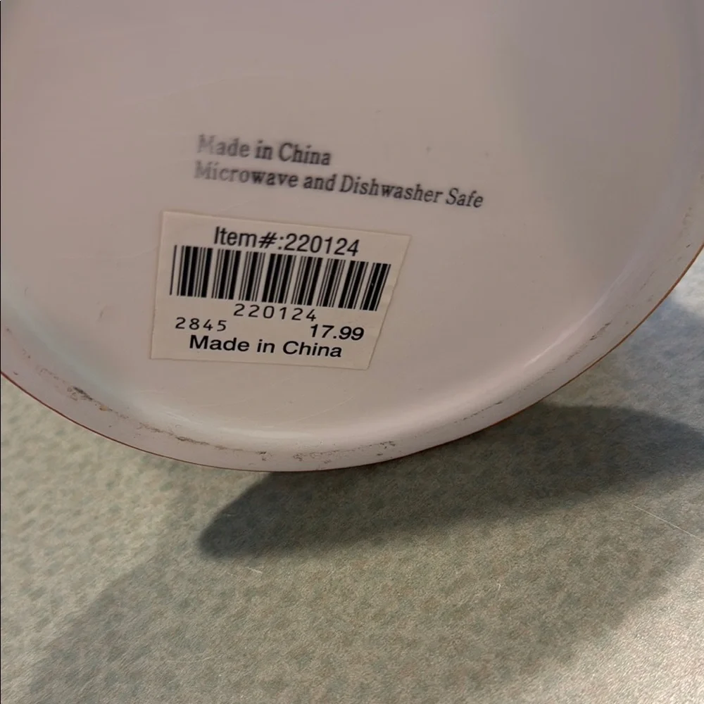 Elegant Cream and Burnt Orange Ceramic Pitcher - Picture 3 of 3